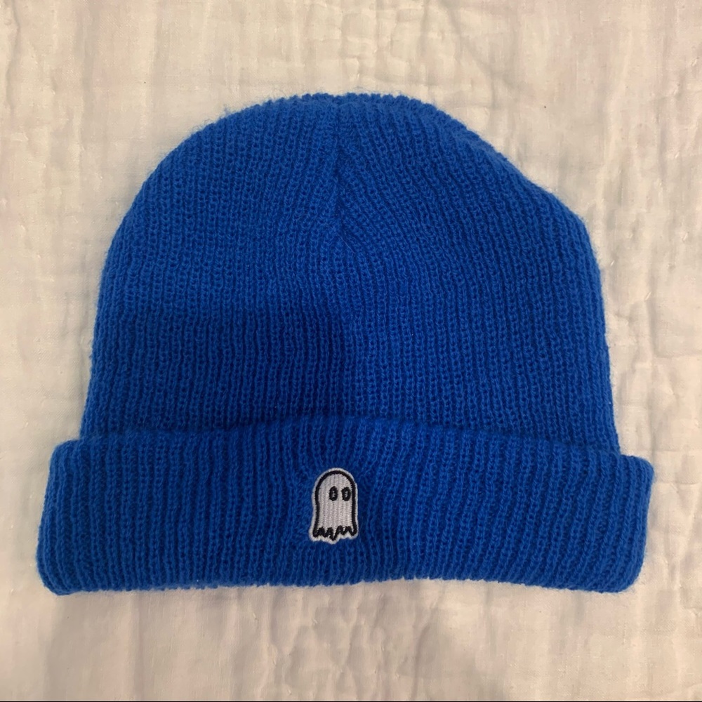 Lonely Ghost Blue Beanie